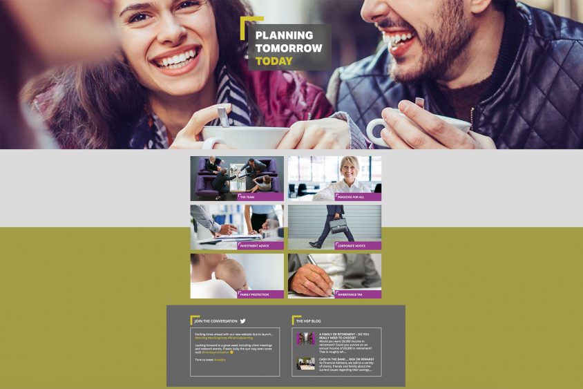 Professional Financial Advice website from HSP